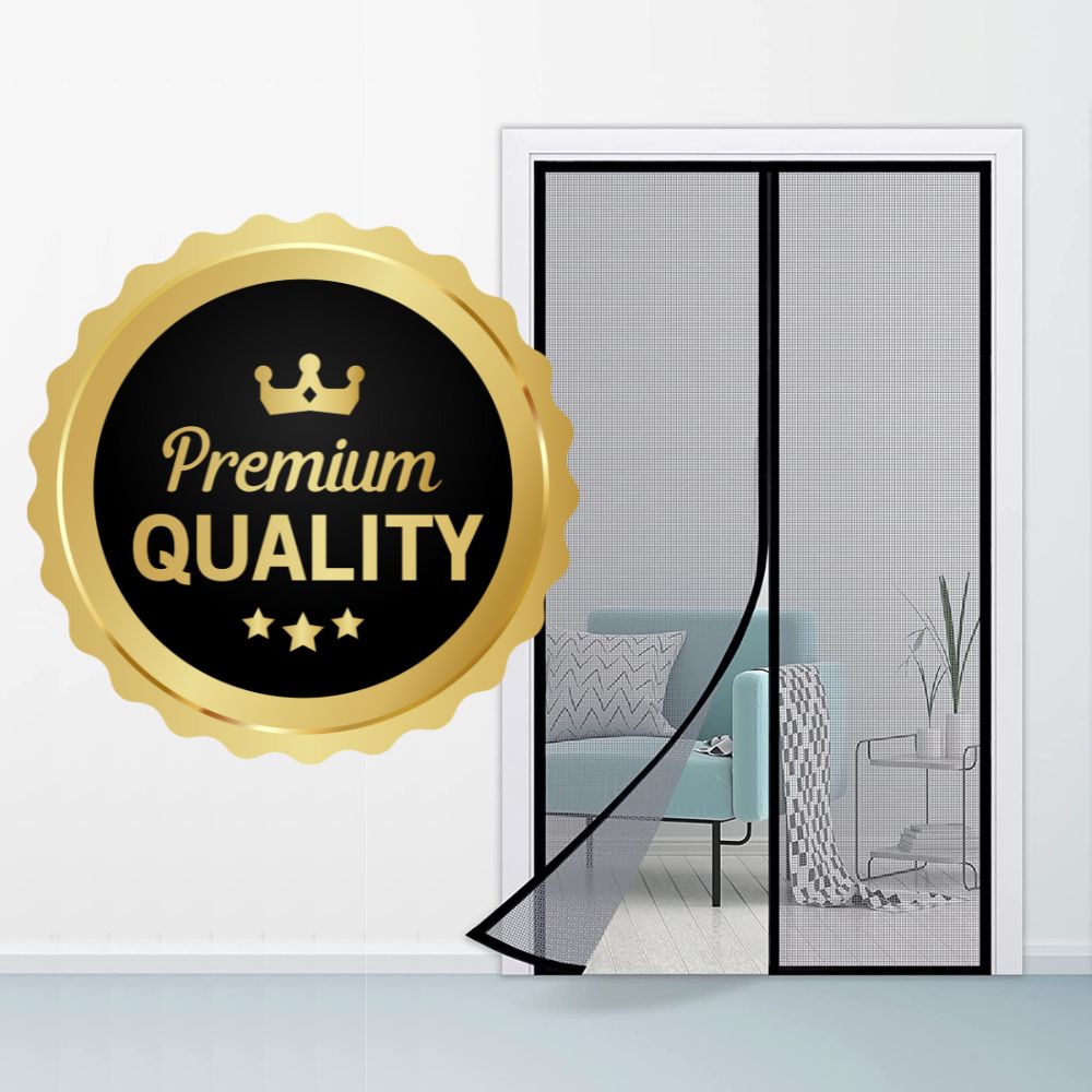 Magnetic Door Screen - Black - 70cm x 210cm, image 4